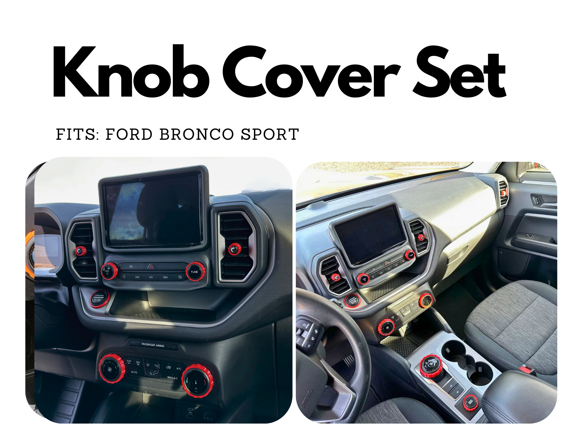 Knob Covers for Bronco Sport