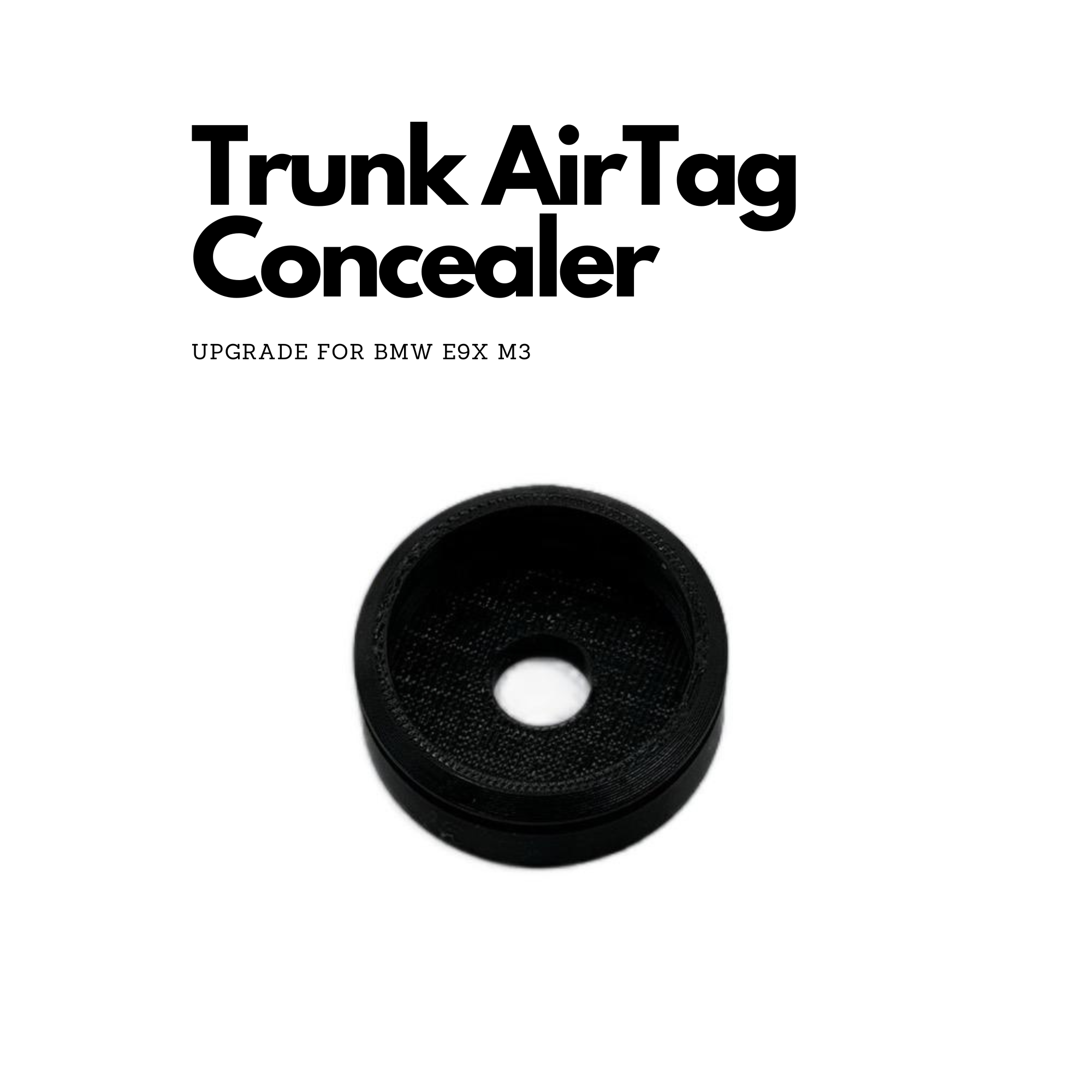 Undercover Trunk AirTag Concealer for BMW E92 M3 - Protect Your Car from Theft - Airtag not included